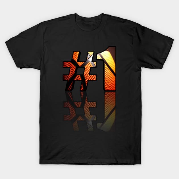 #1 Basketball League Player  - Sporty Abstract Graphic Novelty Art Design Typographic Quote T-Shirt by MaystarUniverse